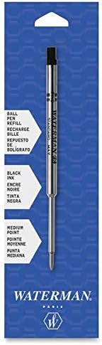 Пълнене на писалка WATERMAN, средната точка, черно мастило (834254)