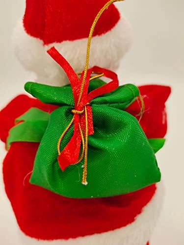 2 опаковки Електрически Анимационен Катерене Дядо Коледа Музикално Движещата се Фигурка на Коледен Орнамент Коледна Катерене Веревочная