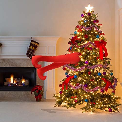 Крака Коледно Дърво Крака за 16,5 Инча, Украса От Мек Плюш За Коледната Украса на Дома