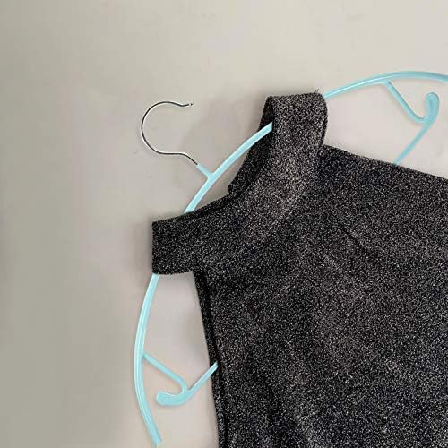 Закачалка за сушене на пуловери Cabilock, 10 бр., Метална Закачалка за дрехи от PVC, Тежки против хлъзгане, Закачалки за дрехи, Компактни