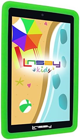 Таблет LINSAY 7 2GB RAM, 32GB, Android 12 със Зелен калъф Kids Defender