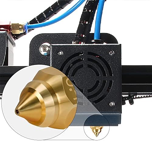 Shine-Tron [OEM] 5 бр. 6 струйници SE с дърворезба MK Месинг 1,75 мм за CR-6 SE за подробности 3D принтер Crelity CR-10