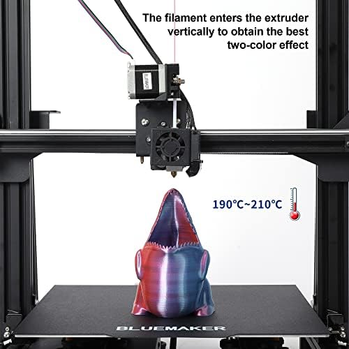Конци за 3D-принтер Silk Magic PLA, Коприна Синьо-Коприна Червена Нишка + Конец за 3D-дръжки на 320 Метра височина, 10 Цвята, общо