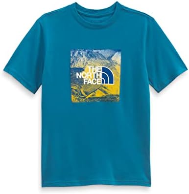 Тениска с изображение за момчета, THE NORTH FACE, Банф Синьо / Многоцветен принт, XX-Small