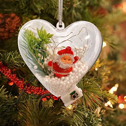 Декоративни светлини Светещо Коледно Дърво Висулка Детска Опаковка на Ръчно изработени САМ Украшение Куки и