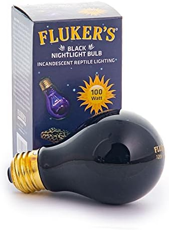 Черни Лампи-ночники Fluker за влечуги с мощност 100 W