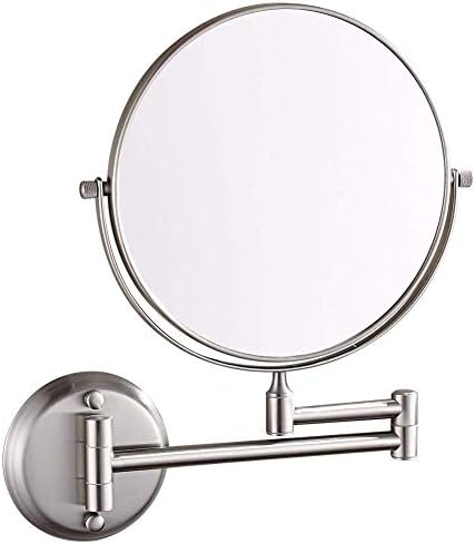 LARRO Стенни Огледала за грим рискът се увеличава Удължавам Трайно Регулируемо Огледало За Бръснене Тоалетен огледало за Баня (Цвят: 7X, размер: