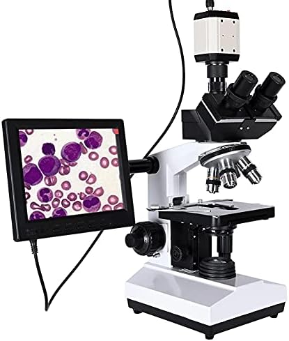 LIRUXUN Професионален Лаборатория за Биологичен тринокулярный Микроскоп с Увеличение 2500X + USB Електронна Цифрова CCD-Камера +