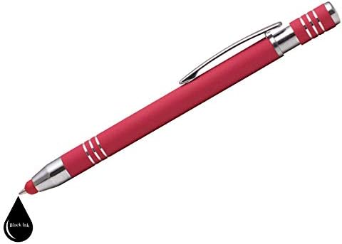 Експресна Моливи™ - Мека на допир Потребителски химикалки със Стилуса, Персонални Метални Лични химикалки с печат - Черно