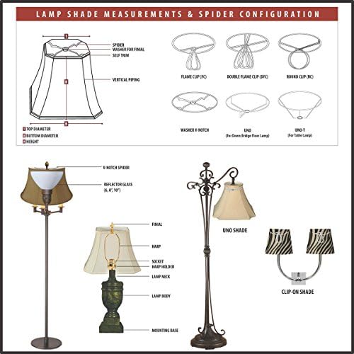 Royal Designs, Inc. Лампа за полилеи в стил империя в твърди корици CS-955-5BL-6, чул, 3 x 5 x 4,5, в опаковка от 6