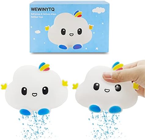 WEWINYTQ Играчка за баня с плаващ облак, Предназначена за деца, [Безопасни материали] Забавна Экструдированная играчка за