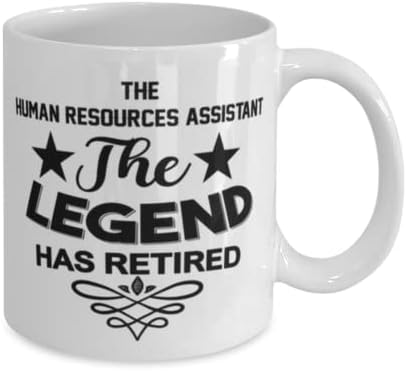Чаша за Помощник на персонала, Легендата се пенсионирах, Нови Уникални Идеи за подаръци за Помощник на персонала, Чаена