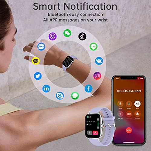 Colesma (Smart-часовници, за да отговорите на обаждане за жени, Водоустойчиви фитнес тракер с мониторинг на здравето, на Сърдечната