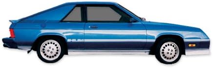 Смяна на зарядно устройство Phoenix Graphix за 1983 1984 1985 1986 1987 Dodge Shelby със стикери и ленти - Сребърен