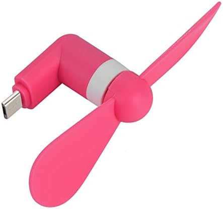 USB Вентилатор, Акумулаторна батерия Регулируеми Ръчно Фен Малък Вентилатор за компанията (Розово-червен, 12)