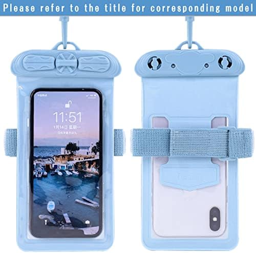 Калъф за телефон Vaxson, Съвместим с водоустойчив калъф Xiaomi REDMI Note 12 YIBO Dry Bag [Без защитно фолио за екрана] Син