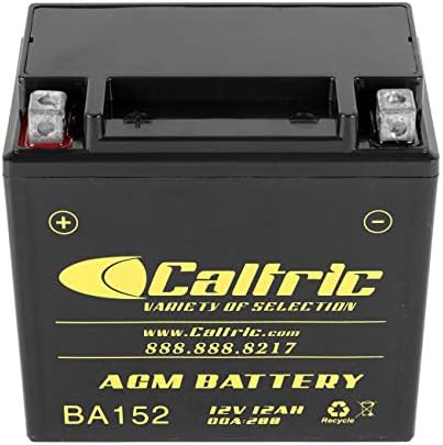 Батерия Caltric Agm е Съвместим с Honda Trx350Fe Trx-350Fe Trx350Fm Rancher 350 4X4 Es S 2000 2004 2005 200