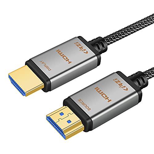 Оптичен кабел HDMI с найлон оплеткой General Kirzi 100 фута (30 м), поддържа 4K 60Hz, HDR10, ARC, HDCP2.2, 3D, 18 Gbit/s, 4 4 4/4 2 2/4 2