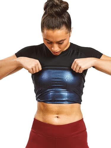 Дамска спортна тениска Пот Shaper, на Високоефективен Компресиране Тениска с къс ръкав, Тренировочная риза Performance Baselayer