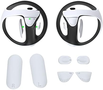 Защитен калъф HUAYUWA VR, който е Съвместим за точки PS VR2, Капак на Обектива с кутия Слушалки, Силиконов Калъф и контролер, Нескользящие
