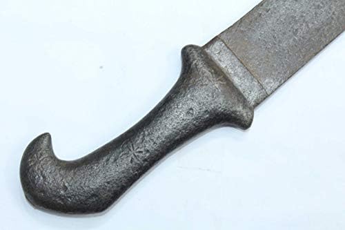 PH Художествен Старинен Малък Стар Ръждясал Меч Стоманен Нож Ръчна изработка Стара стоманена Дръжка