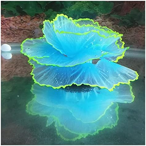NUPART Флуоресцентно Аквариумный Декор Озеленяване на Аквариума Имитация на корали Салата-Маруля Коралови Бижута Малък Подводен