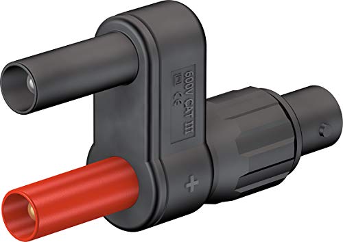 Многоконтактный Адаптер BNC за електрически конектори 67.9537-21 Staubli, 4 мм, Черен (в опаковка 20 броя)