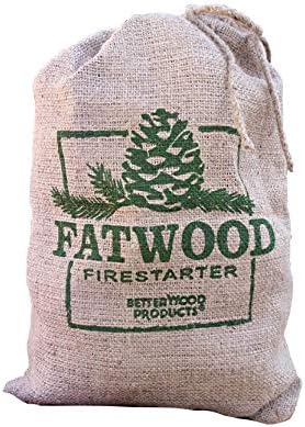 Чул за разпалване на огъня Betterwood Fatwood 10 лири (4 опаковки) за лагерен огън, барбекю или пеллетной печка; Нетоксичен и водостойок;