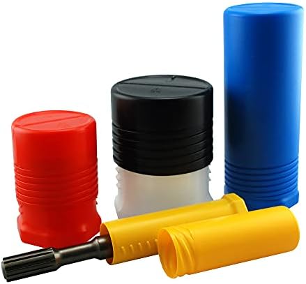 Кръгли Телескопични тръби - PVC 1-3 / 4 (45 мм) Кръгла Телескопична Опаковъчна тръба - Дължина: 3-1/8-4-3/4 (80- 120 мм), Прозрачен капак