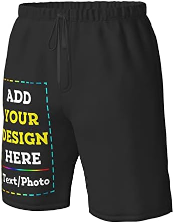 Потребителски Шорти за мъже Вашия Дизайн Тук Персонализирани Шорти, Спортни Панталони на открито Потребителски Плажни Шорти