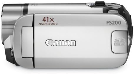 Видеокамера Canon FS200 с флаш памет с 41-кратно разширено увеличение (Misty Silver) - МОДЕЛ 2009 г. (спиране на производството от