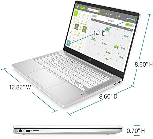 Водещ 14-инчов Chromebook HP със сензорен екран, двуядрен процесор на Intel с честота до 2.80 Ghz, 4 GB ram, 128 GB SSD-диск