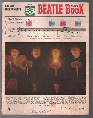 Книга бийтълс 2 1964-Хансен-колекция от песни с текст и акорди-All My Loving-G