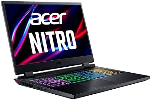 Лаптоп за игри Acer Nitro 5, 17,3 / FHD IPS 144 Hz, Intel 12-Core i5-12500H 12-то поколение, GeForce RTX 3050, 32 GB оперативна памет, 1 TB PCIe SSD, Thunderbolt 4, RGB KB, WiFi 6, Win 11 Pro, черен