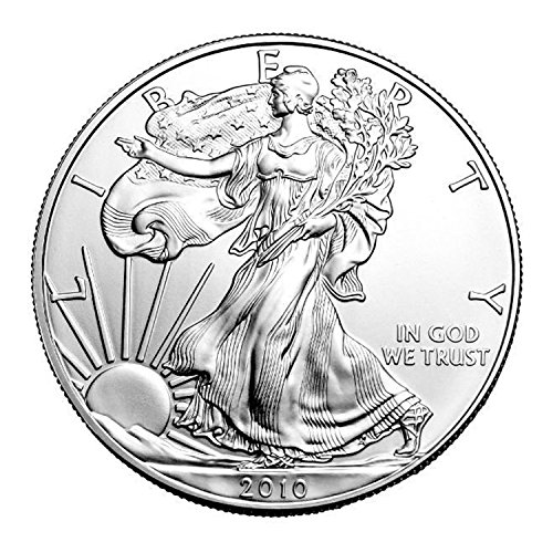 2010 Сребърен Орел В кутия за Подарък Монетния двор на САЩ за 1 долар Диамант, Без да се прибягва