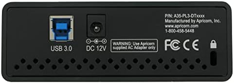 Окачени заключване Apricorn Aegis 14 TB твърд диск, USB 3.0 с 256-битов криптиране DT DT (ADT-3PL256-14TB)