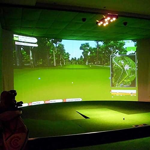 CLGZS Симулатор на топка за голф в Шок Дисплей Прожекционен Екран Вътрешен Материал от бял плат Цел за упражнения по голф (Размер: