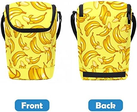 Дамски Чанта за обяд GUEROTKR, Кутия за Обяд за мъже, Мъжки Кутия за Обяд, Безшевни банан плодов жълто модел