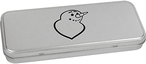 Лидице кутия за канцеларски материали Azeeda Портрет на Снежен човек в метални панти / Кутия за съхранение (TT00193171)