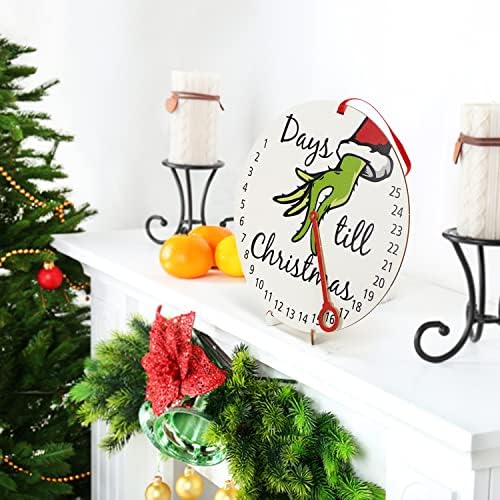 Коледна Украса CHEFAN, Коледни Украси, Декорация на Стени, Броене на Коледа, Дърво, 10,5 инча