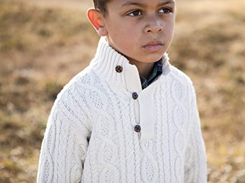 Пуловер-калъф с имитация на шията за момчета Hope & Henry и каишка копчета