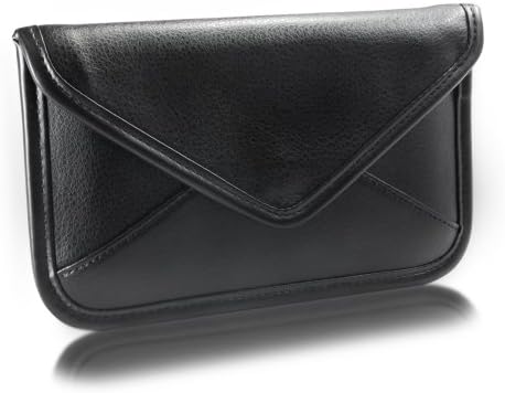 Калъф BoxWave, който е Съвместим с Blackview A60 Plus (Case by BoxWave) - Луксозни Кожена чанта-месинджър, чанта-плик от изкуствена кожа
