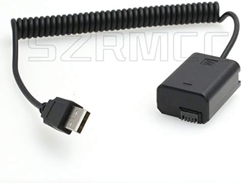 SZRMCC Нов Кабел-адаптер Батерия USB Power Bank 5 vdc до NP-FW50 Конектор dc Фиктивен Батерия за фотоапарат Sony a3000 a5100 a6300 A7 A7S A7R A7S2