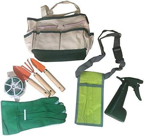 Комплект градински инструменти за децата-помощници, набор от детски чанти (комплект от 8 теми)
