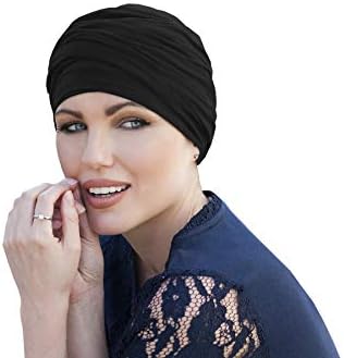 Органични Прическа MASUMI Chemo - Червено Тюрбан | Дамски шапки за лечение на рак | шапки и покритие от Алопеция | 95% Памук