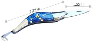 Titagail Многофункционален Джобен Сгъваем нож от неръждаема стомана Stell Mini Folding Kinife, Креативни и изискани подаръци за приятелите, с Остър нож, Малък инструмент на откри?