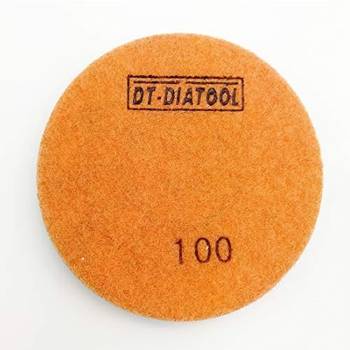 DT-DIATOOL Диамантени Подови Лъскане на лигавицата на базата на смола Terrazzo Диаметър на етаж 4 инча Размер на 100 Опаковки от