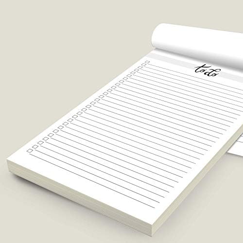 Nuah Отпечатва Тетрадка със списък на нещата за 50 листа, размер на 5,5 x 8,5 инча, Откъсване на Бележник за планиране, планиране на