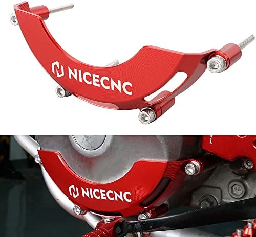 NICECNC Обновен Червен Защитен кожух генератор 6061-T6 Алуминиеви заготовки, Съвместима с Honda XR650L 1993-2023
