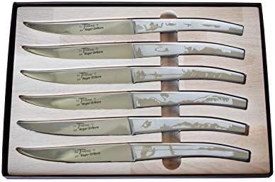 Комплект ножове за стек Le Thiers Premium с Микрозубчатым Заострением от Неръждаема стомана от 6 теми, събиране на Extreme Sports От Роджър